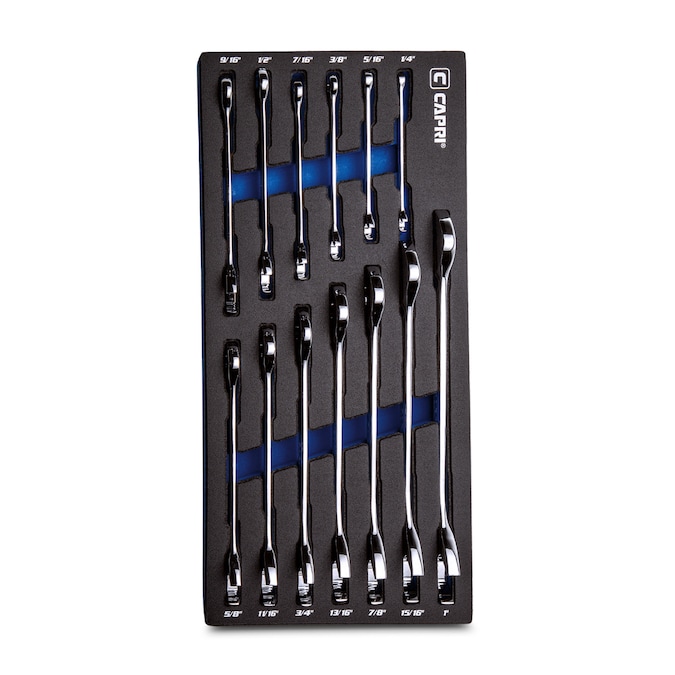 Capri Tools 13-Piece Set 6-point (Sae) Standard Open End Wrench