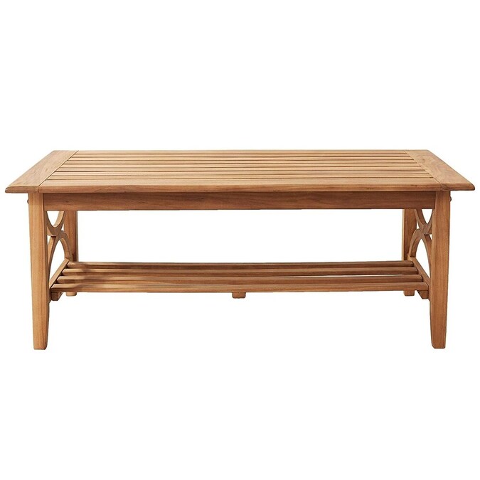 Cambridge Casual Chester Rectangle Outdoor Coffee Table 25-in W x 48-in L - Image 12