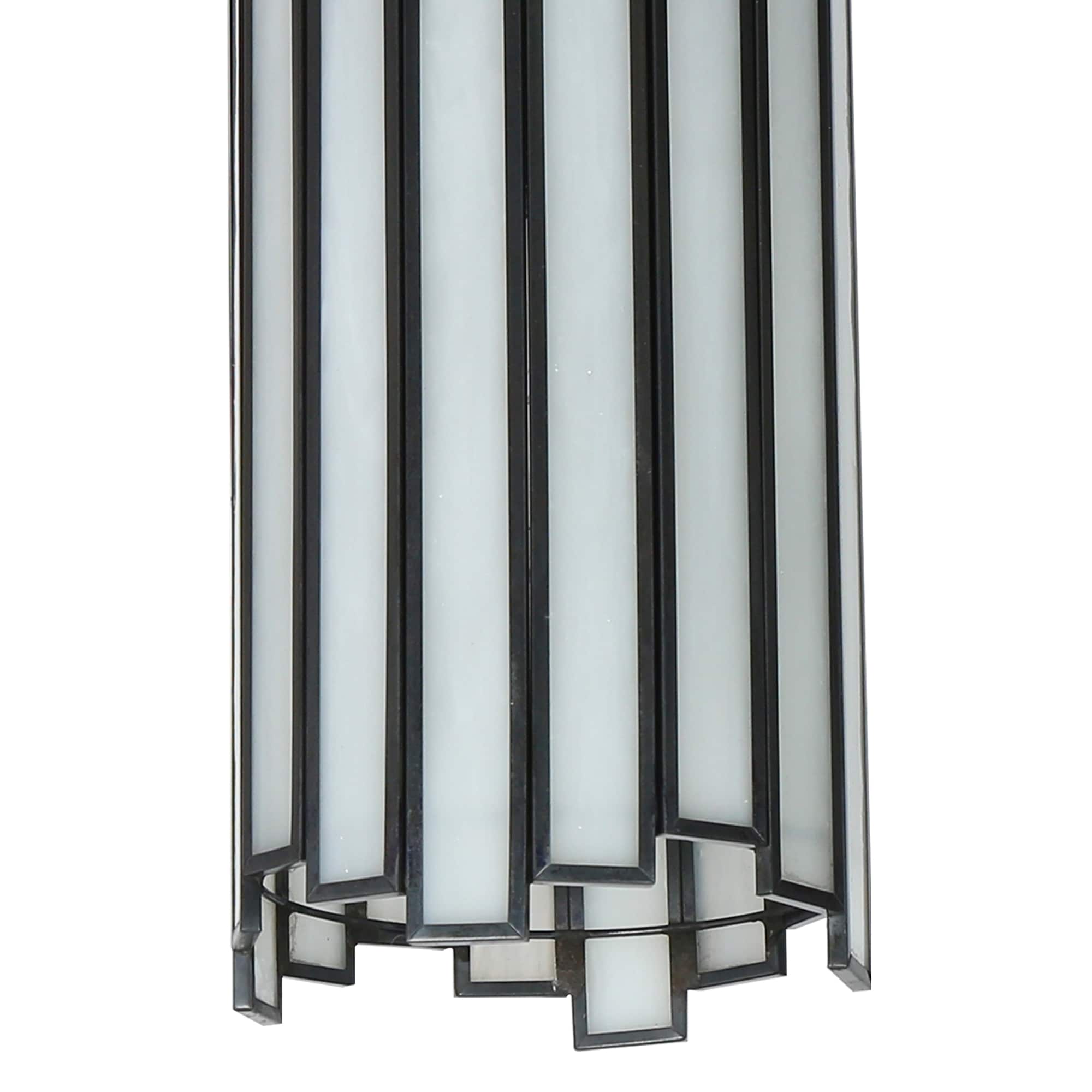 Hemaaolay 1 -Light Matte Black and White Art Glass Modern/contemporary Art glass Geometric Mini Hanging Pendant light - Image 12