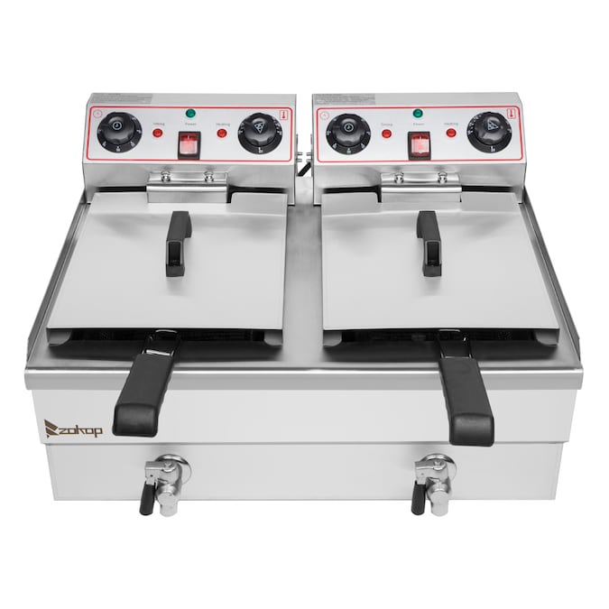 Winado 16.9-Quart Dual Zone Non-stick Deep Fryer