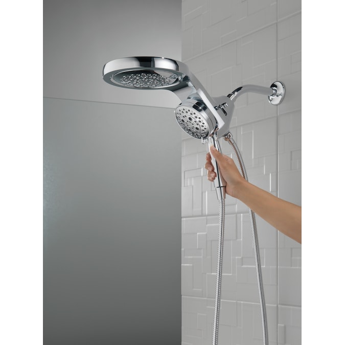 Delta HydroRain Polished Nickel 6-in Round Dual/Combo Rain Shower Head 2.5-GPM (9.5-LPM) - Image 14