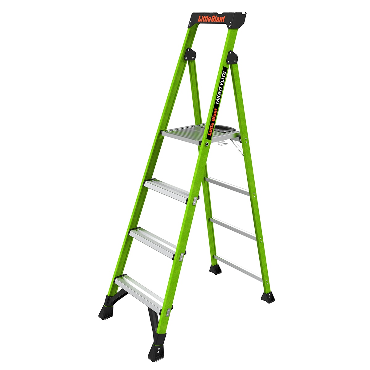 MightyLite 2.0 6-ft ( 10.1-ft Reach Height ) Fiberglass Type 1A - 300 lbs. Load Capacity Step ladder