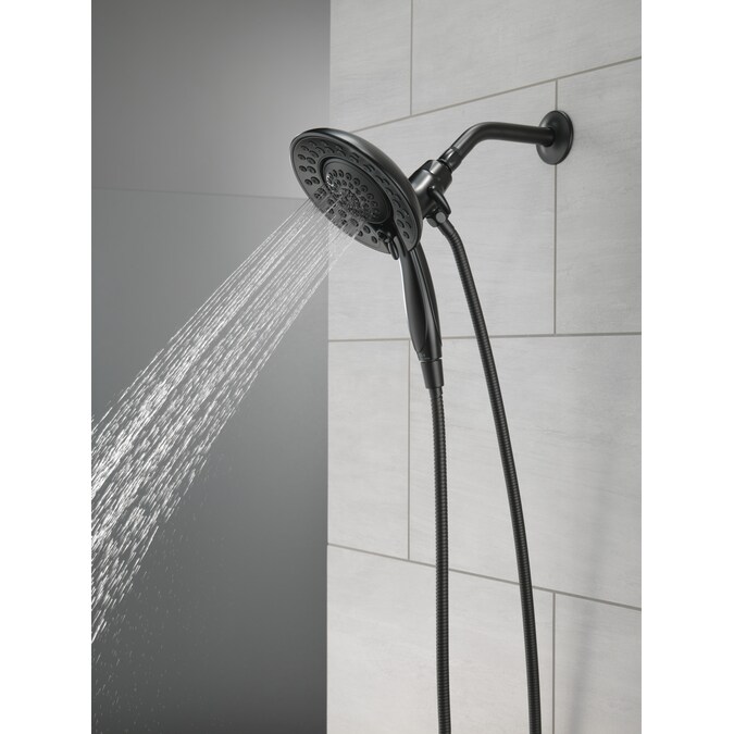 Delta Saylor Matte Black 6.81-in Round Dual/Combo Shower Head 1.75-GPM (6.6-LPM) - Image 14