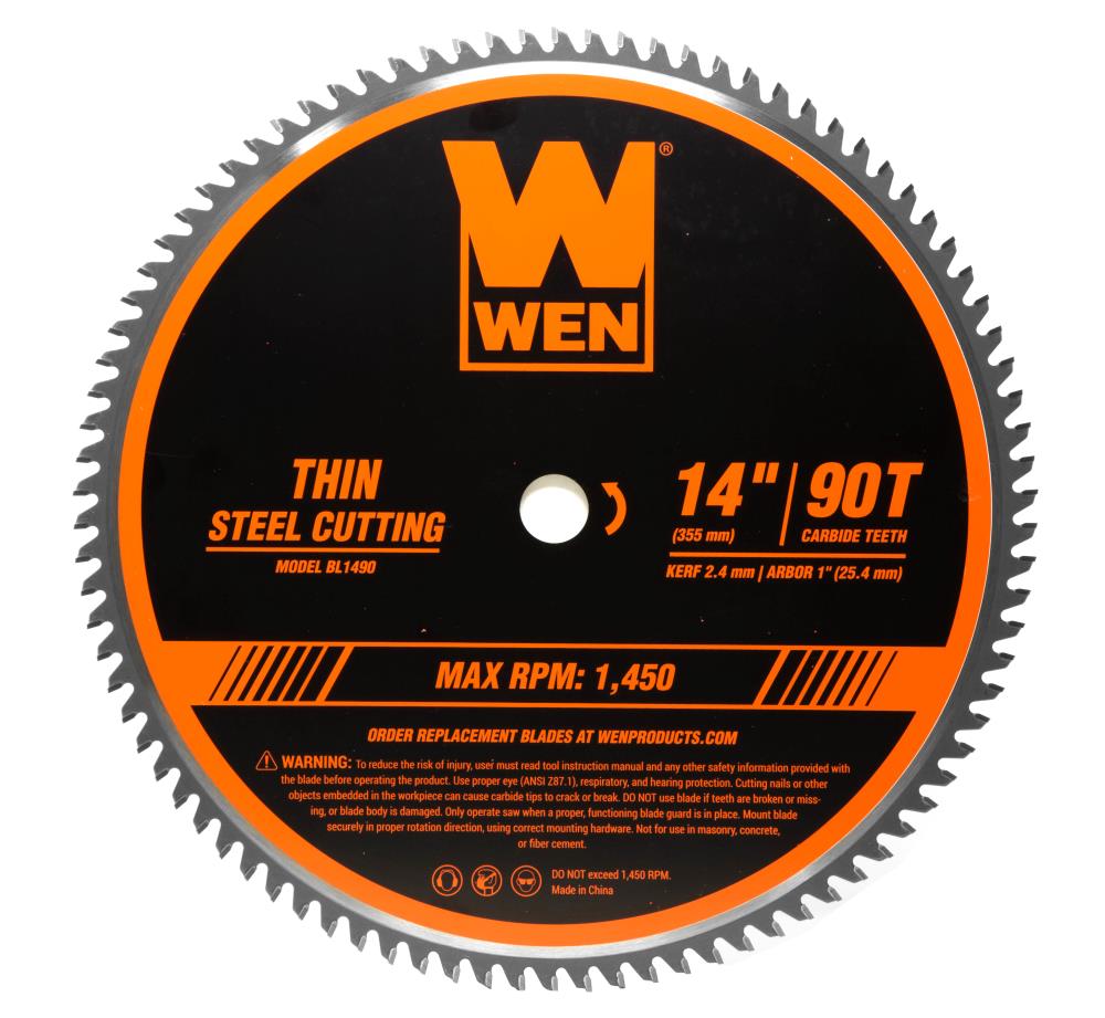 14-in 90 -Tooth Tungsten carbide-tipped steel Chop saw blade Individual