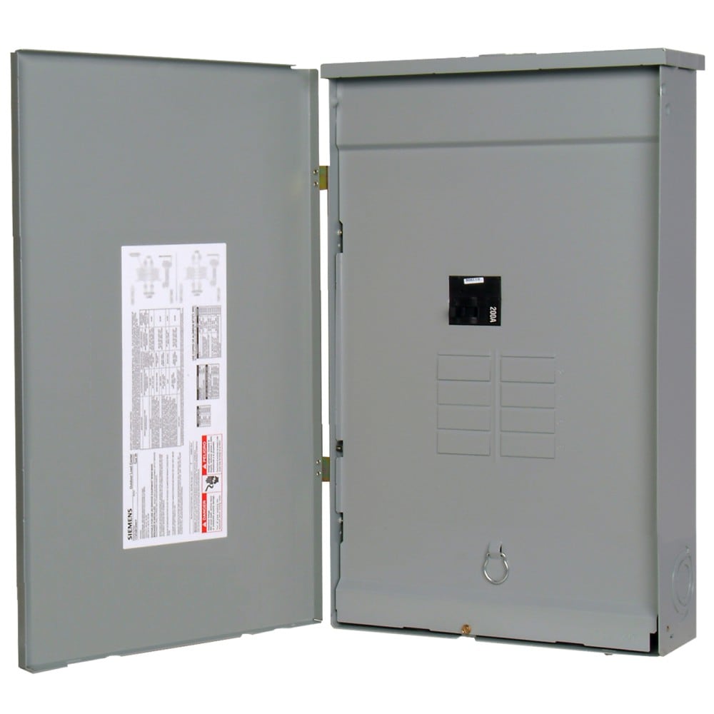 PN 200 -Amp 8 -Spaces 16 -Circuit Outdoor Convertible main breaker panel Plug-On Neutral Load Center