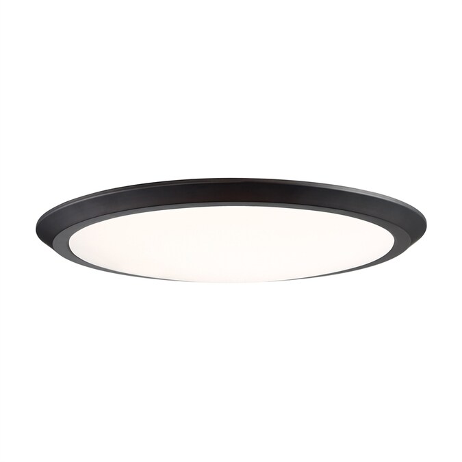 Quoizel Verge 1-Light 20-in Oil-Rubbed Bronze LED Flush Mount Light
