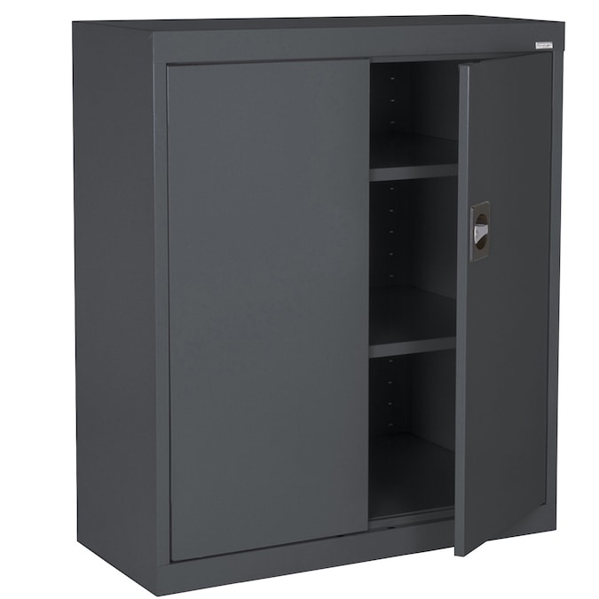 Sandusky 36-in W x 36-in H x 18-in D Freestanding Steel Garage Cabinet in Gray