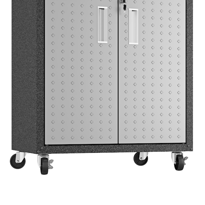 Manhattan Comfort Fortress 30.3-in W x 31.5-in H x 18.2-in D Freestanding Steel Garage Cabinet in Gray - Image 5