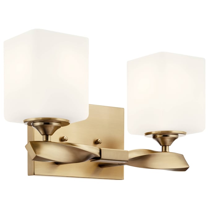 Kichler Marette 13.5-in 2-Light Gold Transitional Vanity Light