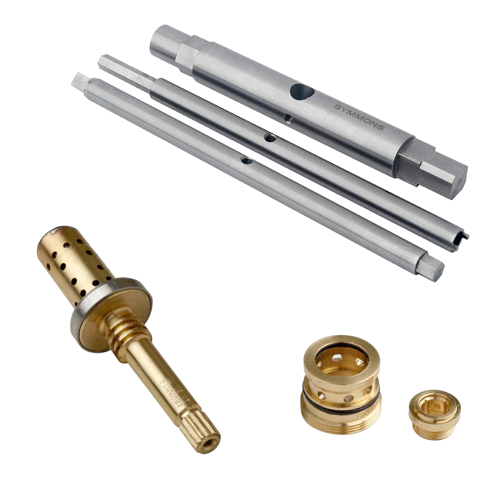 Temptrol Brass Valve Repair Kit for Shower - Chrome Finish, Durable Construction, Easy Installation