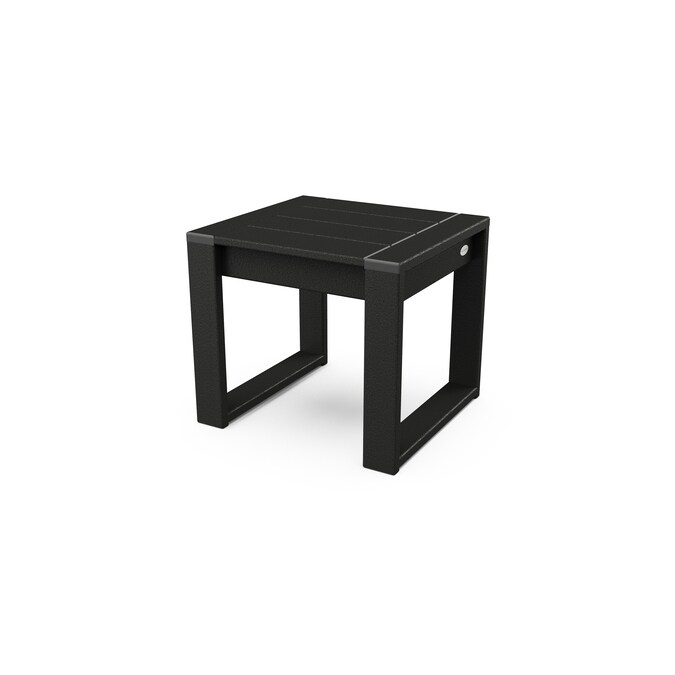 POLYWOOD Edge Square Outdoor End Table 18.32-in W x 19.87-in L