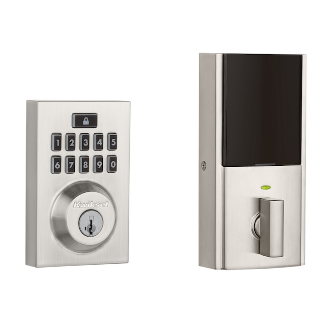 Kwikset 914 SmartCode Satin Nickel Smart Lock Electronic Deadbolt Smartkey with Keypad