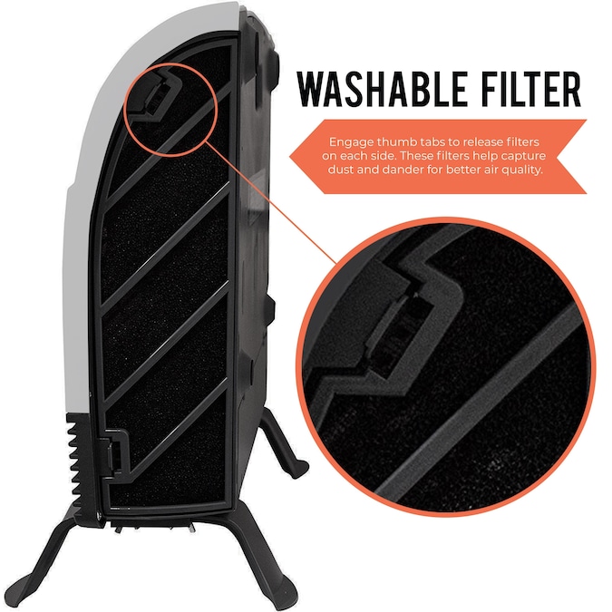 Heat Storm Up to 1500-Watt Infrared Cabinet Indoor Electric Space Heater with Thermostat and Remote Included - Image 4