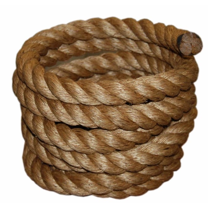 T.W. Evans Cordage 2-in x 50-ft Twisted Manila Rope (By-the-Roll)