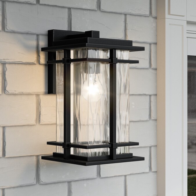 Quoizel McAlister 1-Light 14-in H Black Outdoor Wall Light