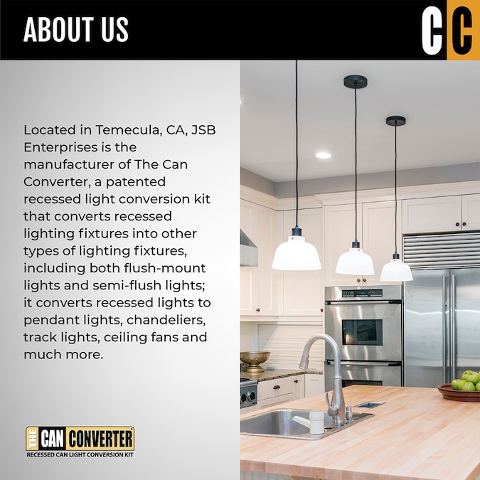 The Can Converter 7-in Incandescent Remodel or New Construction Oil Rubbed Bronze Non-ic Open Recessed Light Kit - Image 9