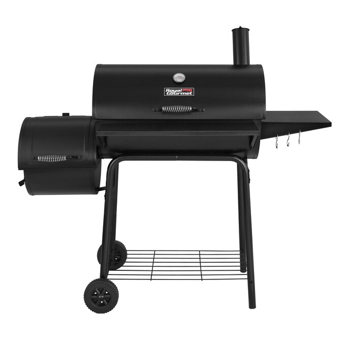 Royal Gourmet 26.77-in W Black Barrel Charcoal Grill