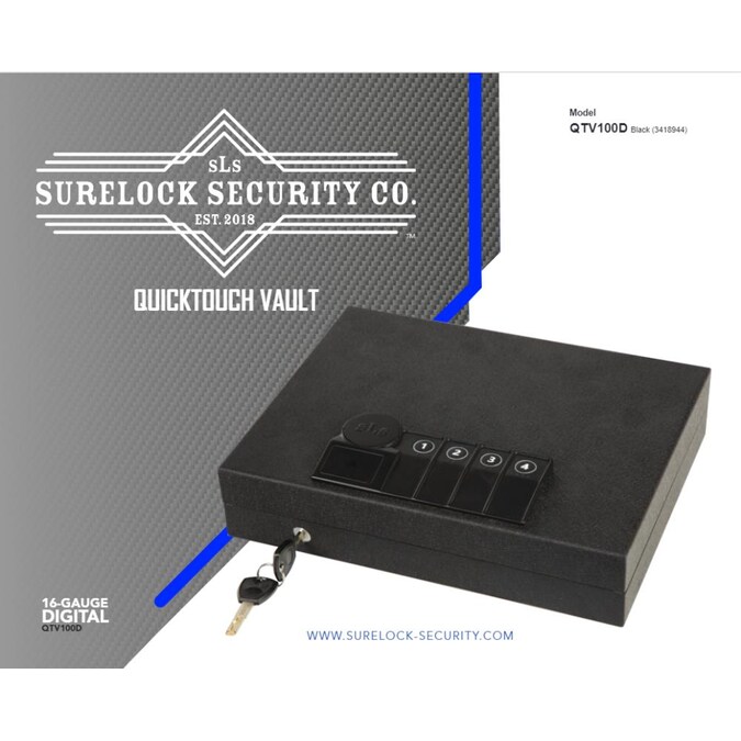 Surelock Security Co QuickTouch 2-Gun Electronic/Keypad Locking Handgun Case - Image 3