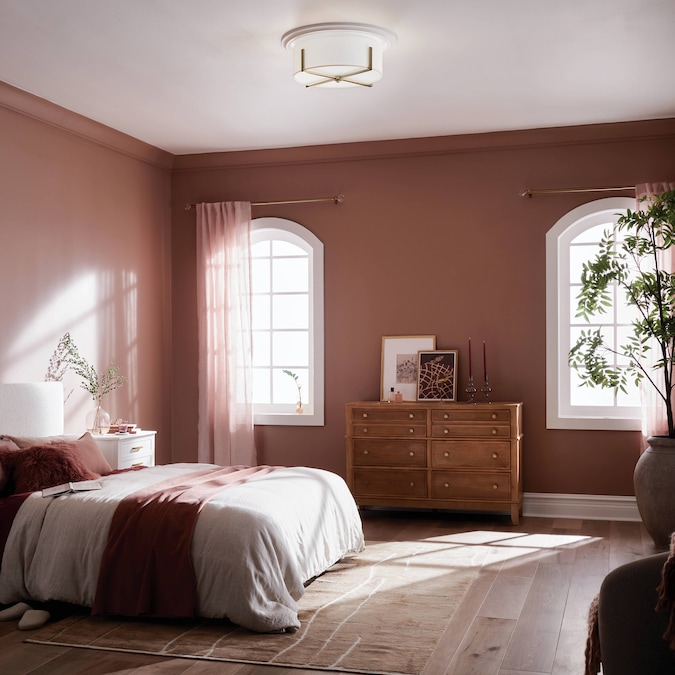 Kichler Malen 4-Light Gold Flush Mount Light - Image 3