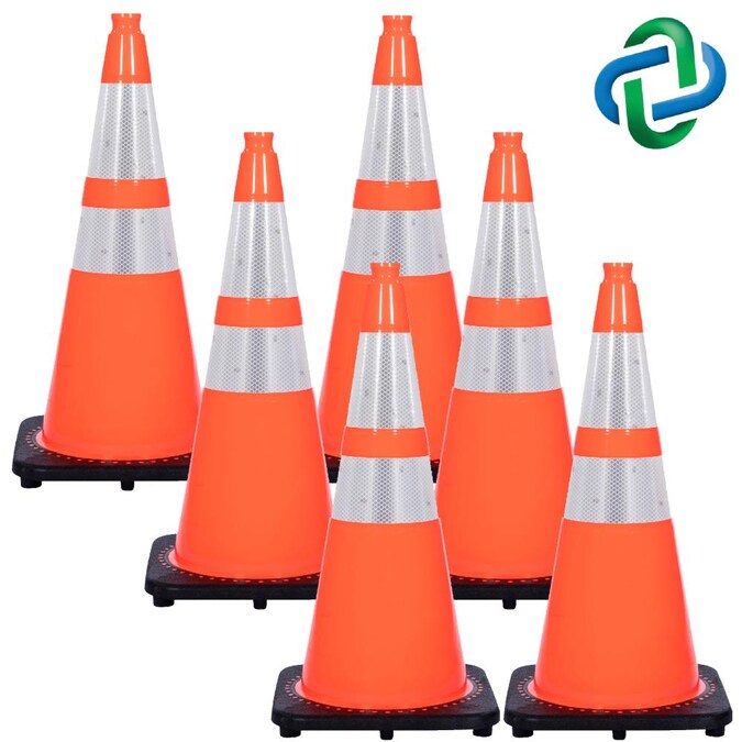 Mr. Chain 6-Pack 28-in Orange Traffic Safety Cone