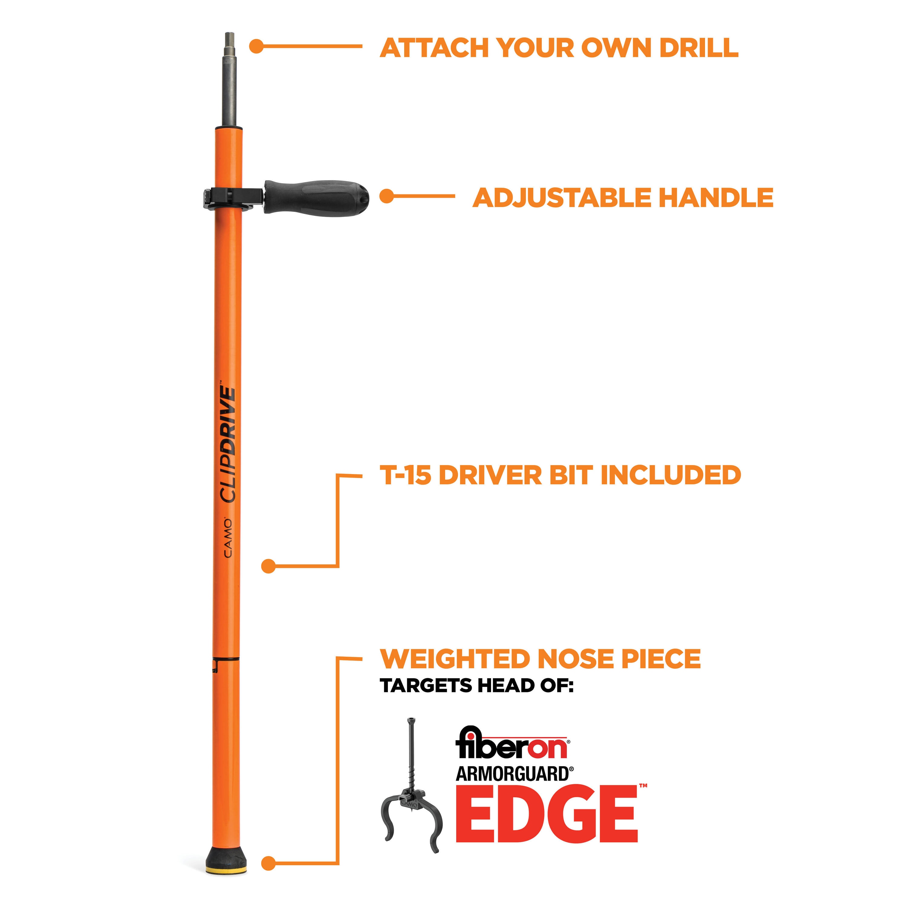 ClipDRIVE Stand-Up Decking Tool for Edge Hidden Deck Clips Drill guide - Image 5