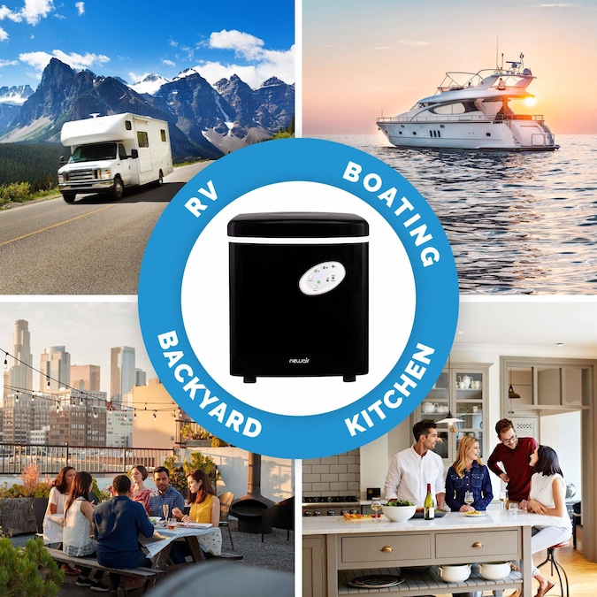 NewAir 28-lb Ice Per day Countertop or Portable Bullet Ice Maker (Black) - Image 12