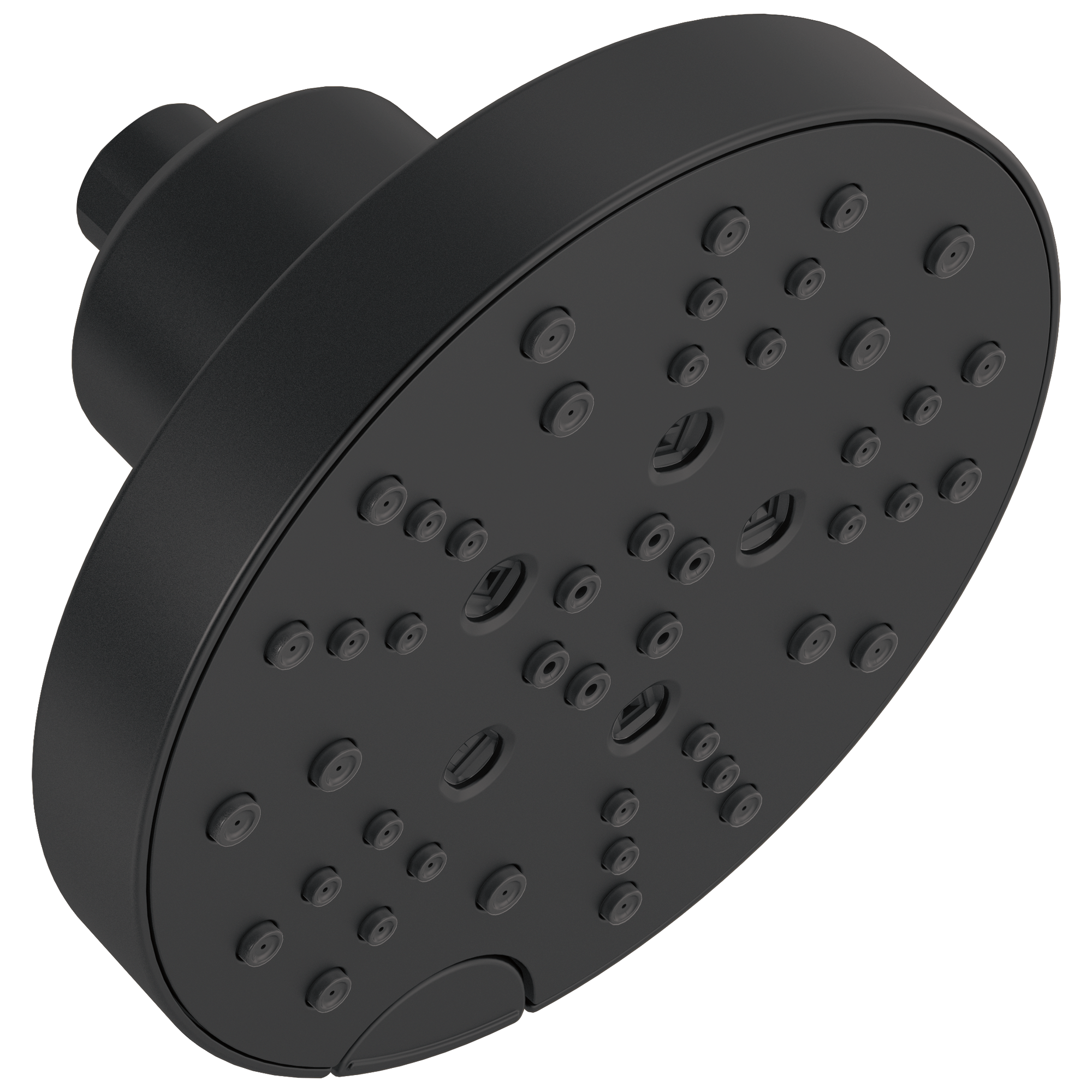 H2Okinetic 5.0 -Spray Matte Black 6-in Round Fixed Shower Head 1.75 GPM
