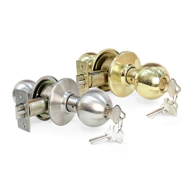 Premier Lock Keyed Alike Grade 2 Entry Door Polished Brass Exterior Keyed Entry Door Knob Combo Pack (6-Pack) - Image 6