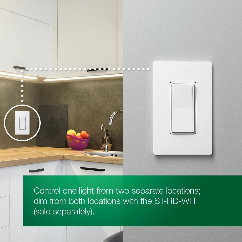 Sunnata Pro LED+ Multi-Location LED Illuminated ELV Touch Master Dimmer Brilliant White - Image 2