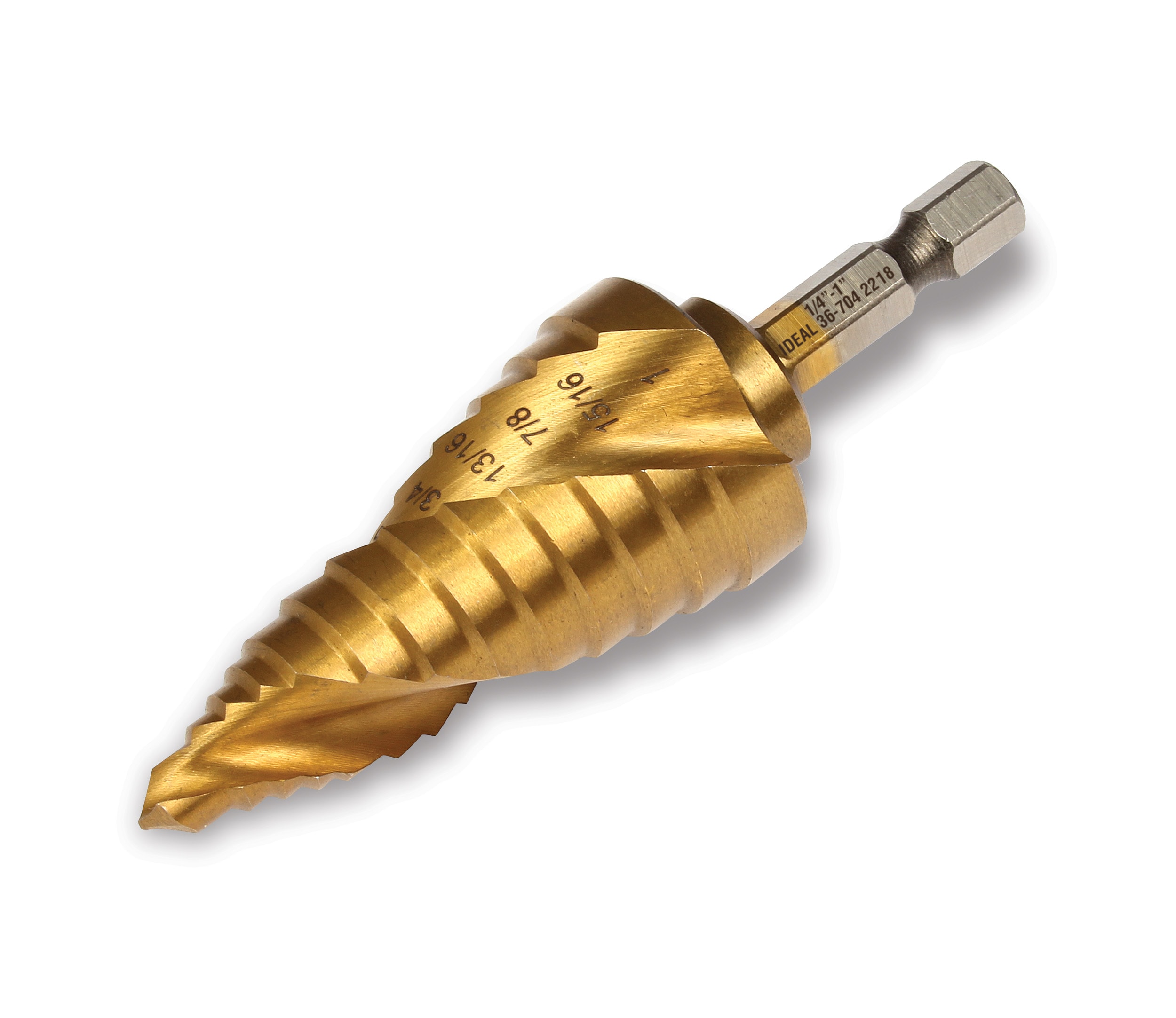1/4-in 13 -Step Drill Bit ( 1/4-in to 1-in )