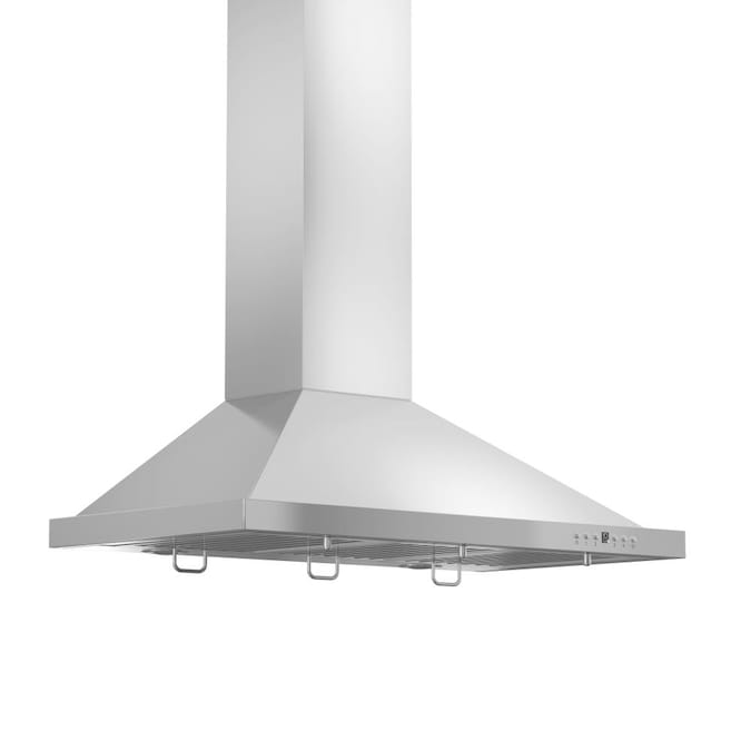ZLINE KITCHEN & BATH 36-in 400-CFM Convertible Brushed 430 Stainless Steel Wall-Mounted Range Hood