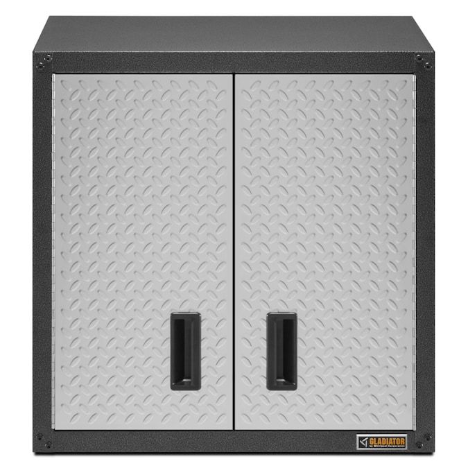 Gladiator Ready-to-Assemble Full Wall GearBox 28-in W x 28-in H x 12-in D Wall-mounted Steel Garage Cabinet in Gray