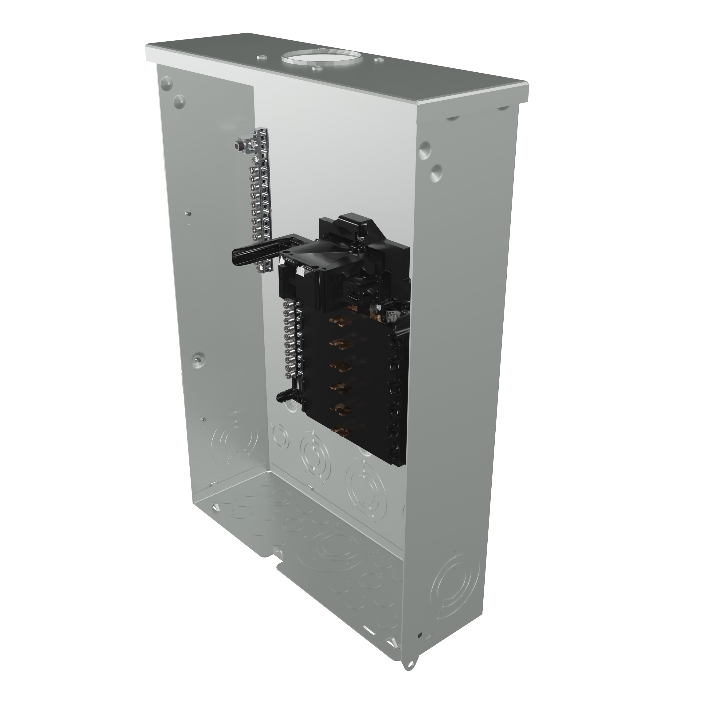 PN 100 -Amp 12 -Spaces 24 -Circuit Outdoor Main breaker Plug-On Neutral Load Center