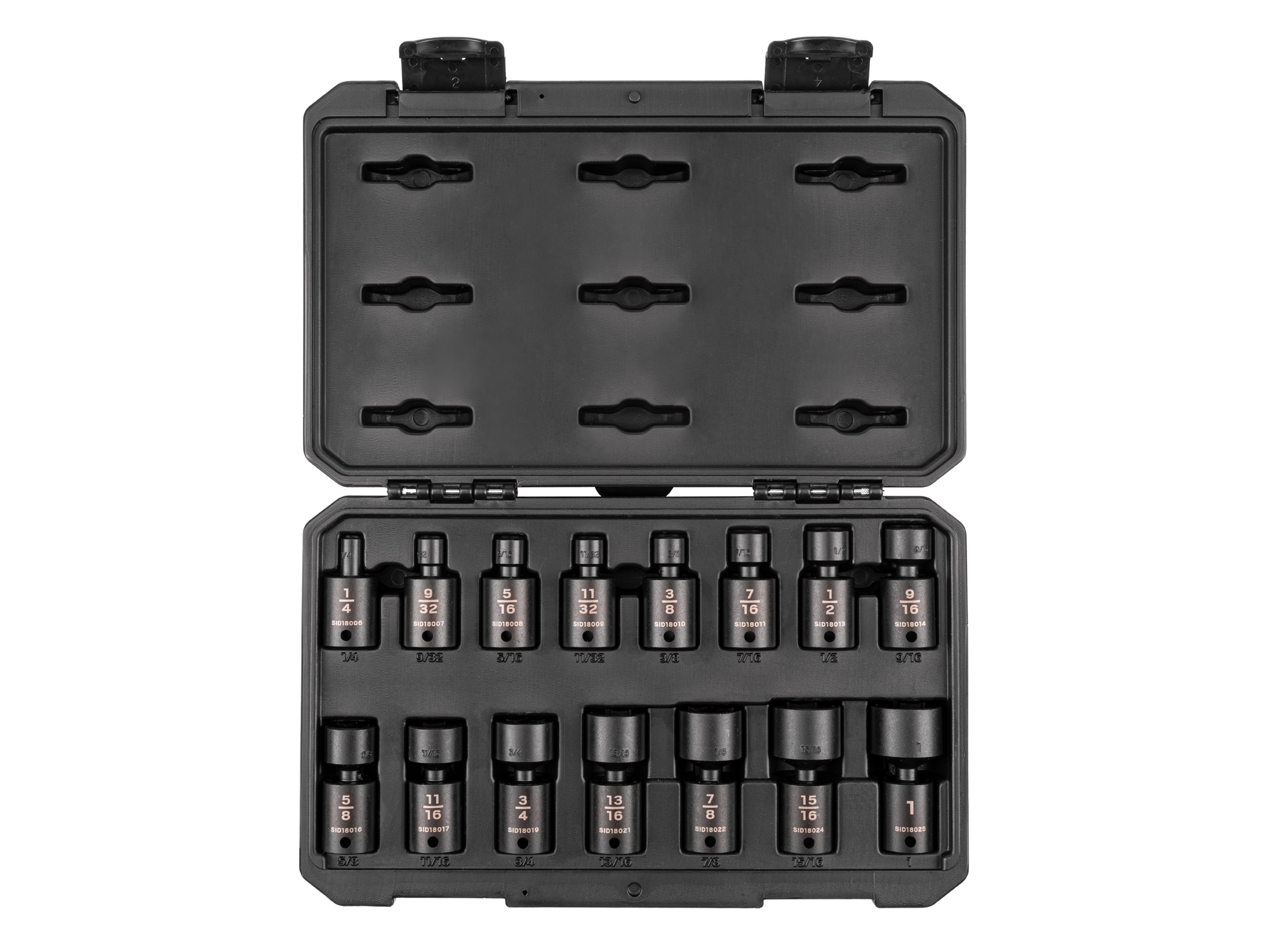 15 -Piece Standard (SAE) 3/8-in Drive Set 6-point Impact Socket Set