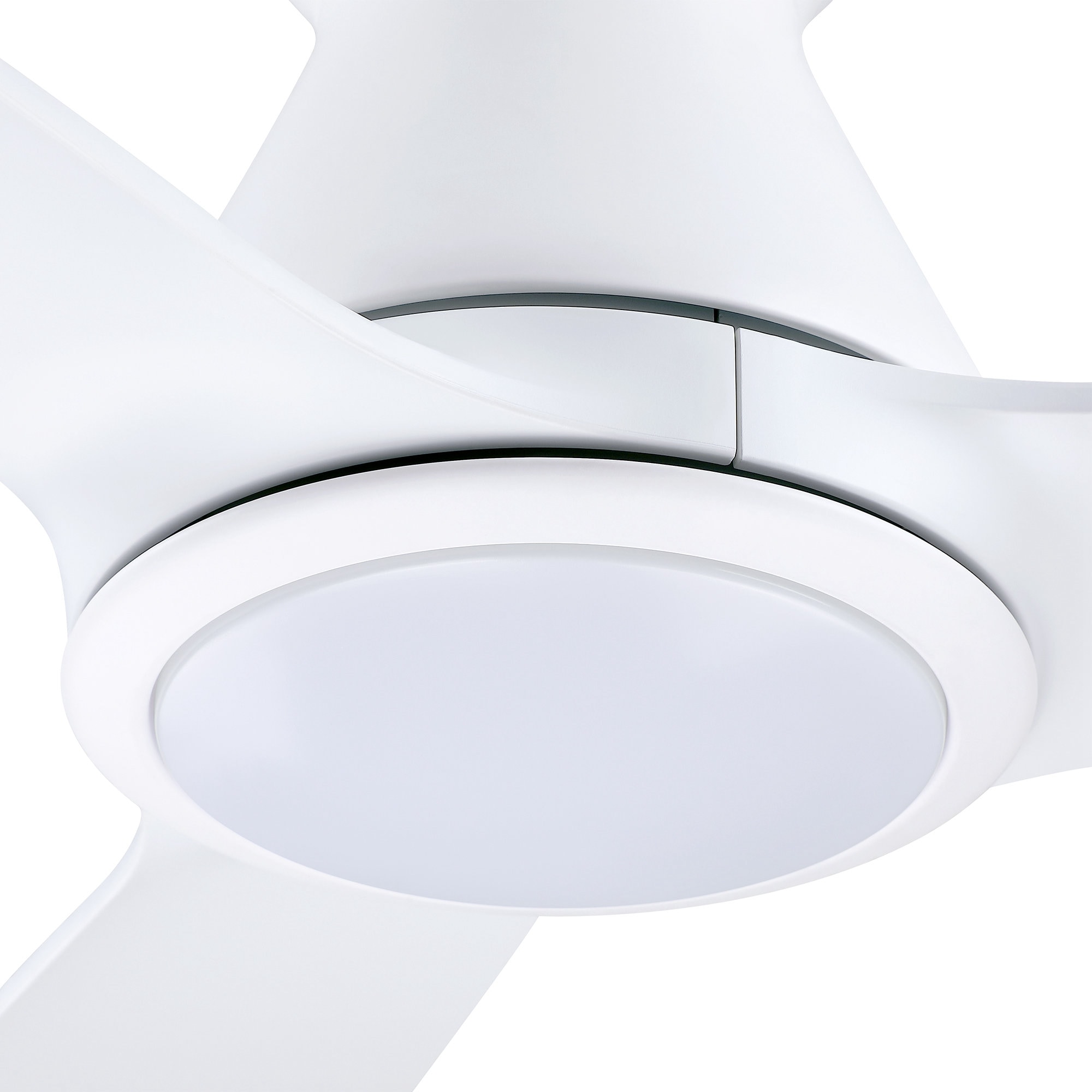 52-in Flush Mount White with White Blades Chandelier Ceiling Fan With Light - Remote Included ( 3 -Blade ) - Image 13