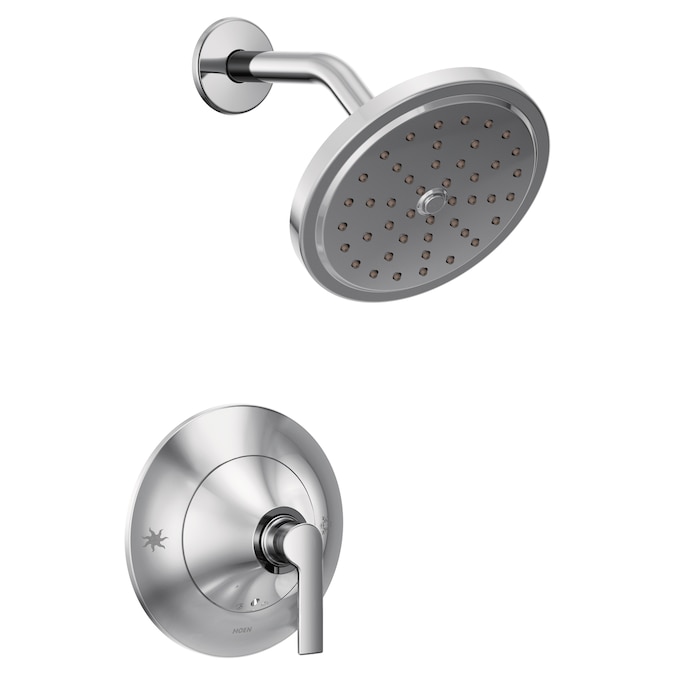 Moen Doux Chrome 1-handle Single Function Round Shower Faucet