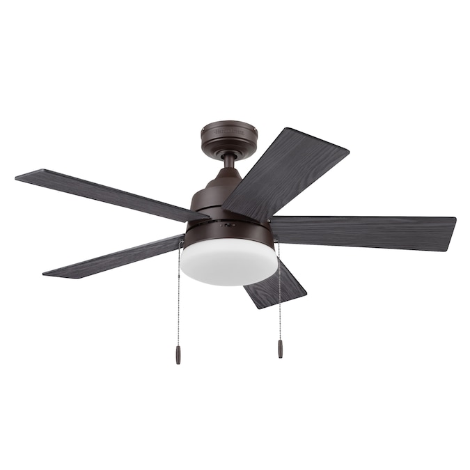 Harbor Breeze Kennerly 44-in Bronze with Gray Wash/Cocoa Blades LED Indoor/Outdoor Ceiling Fan with Light (5-Blade) - Image 11