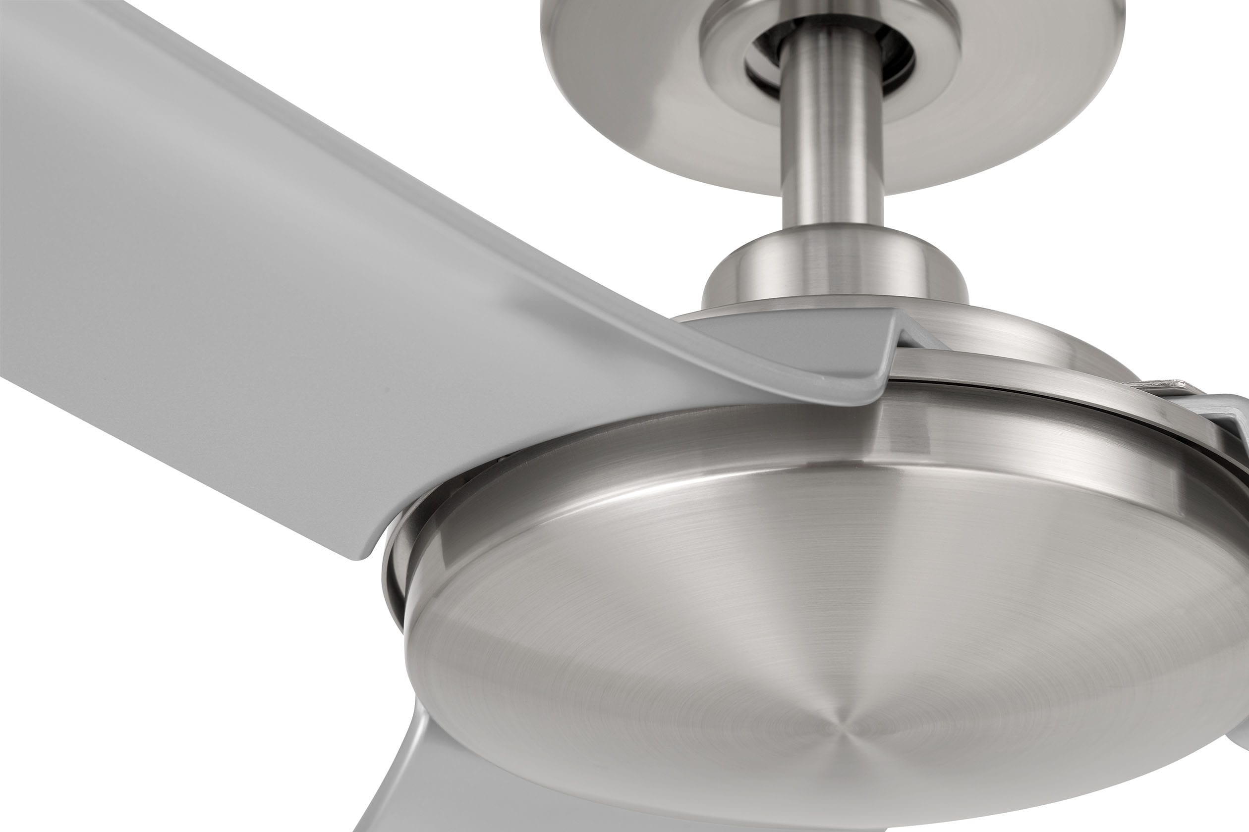 Lochwood 52-in Outdoor Brushed Nickel with Matte Silver Blades Ceiling Fan Without Light - Remote Included ( 3 -Blade ) - Image 5