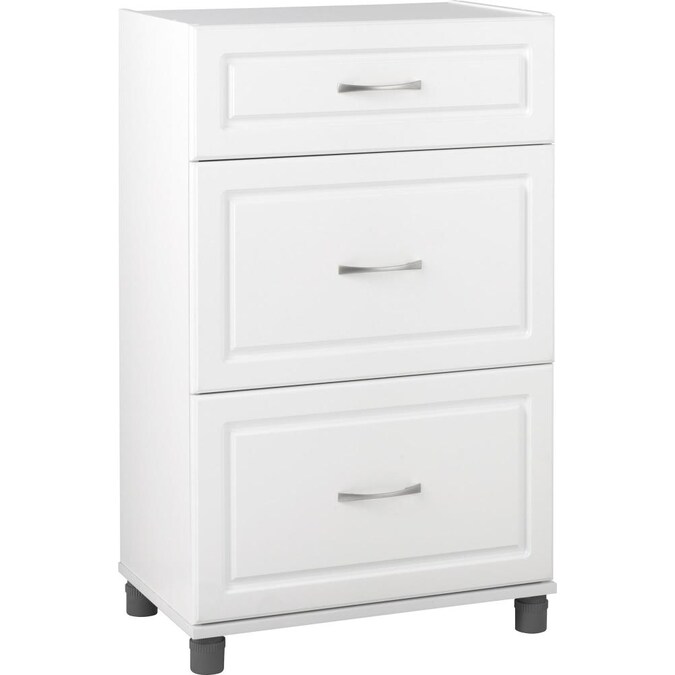 Ameriwood Home Kendall 23.68-in W x 38.25-in H x 15.37-in D Freestanding Composite Wood Garage Cabinet in White