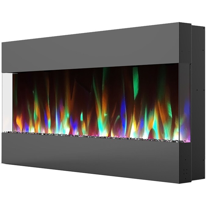 Cambridge 42-in W Black LED Wall-mount Electric Fireplace with Remote Control Included - Image 4