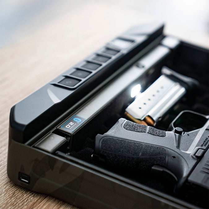 Vaultek VS20i Compact Bluetooth Enabled 2-Gun Biometric Gun Safe - Image 9