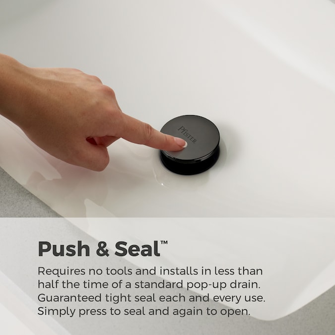 Pfister Capistrano Spot Defense Matte Black Widespread 2-Handle WaterSense Bathroom Sink Faucet with Drain - Image 3