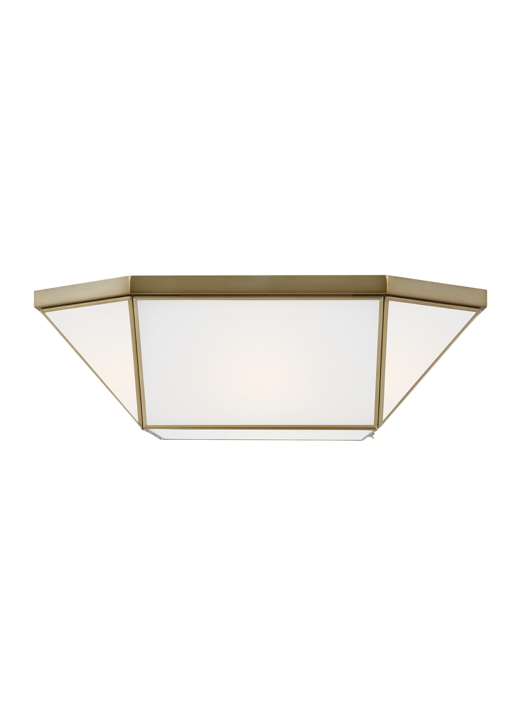 Morrison 4 -Light 20-in Satin Brass Flush Mount Light