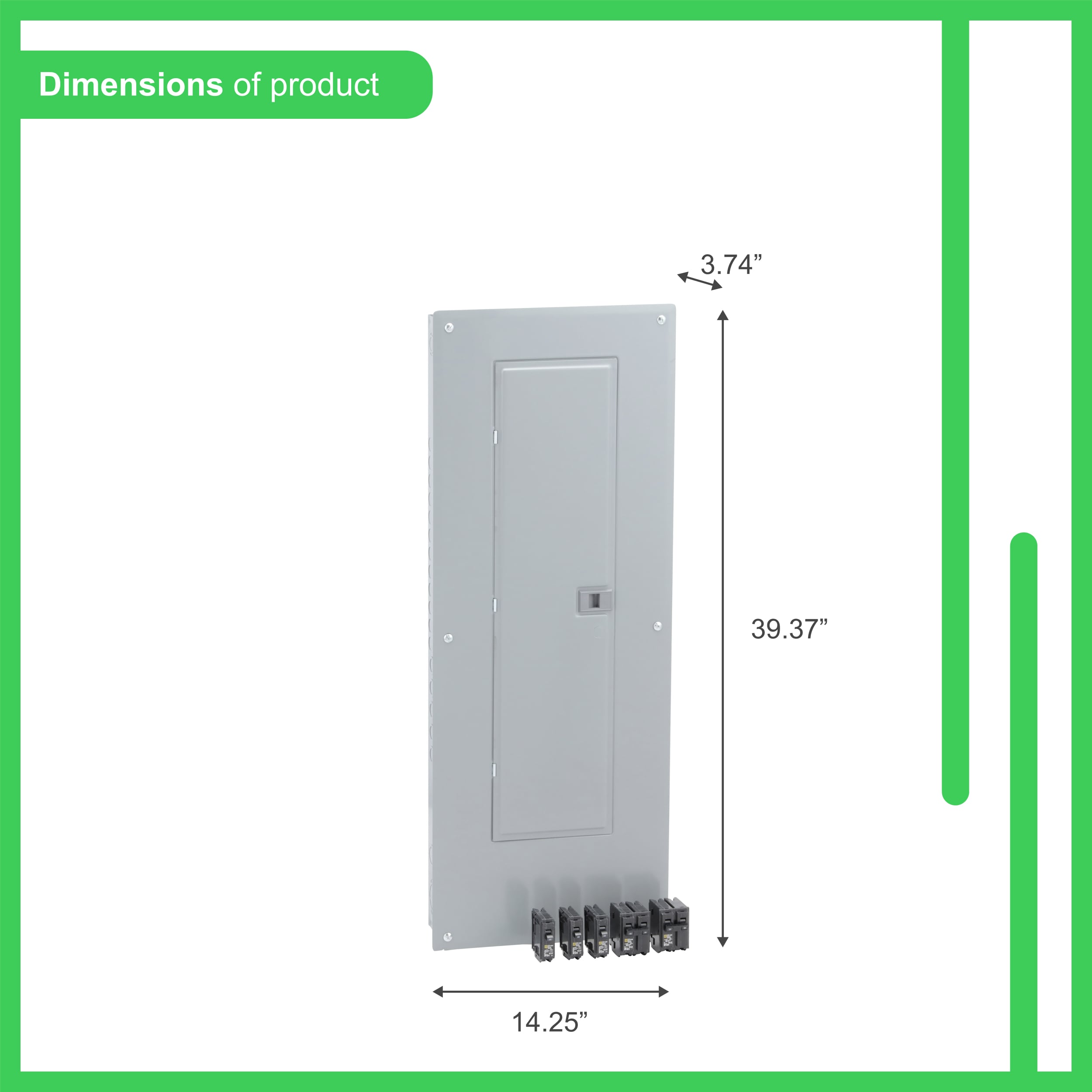 Homeline 200 -Amp 40 -Spaces 80 -Circuit Indoor Main breaker Plug-On Neutral Load Center (Value Pack) - Image 3
