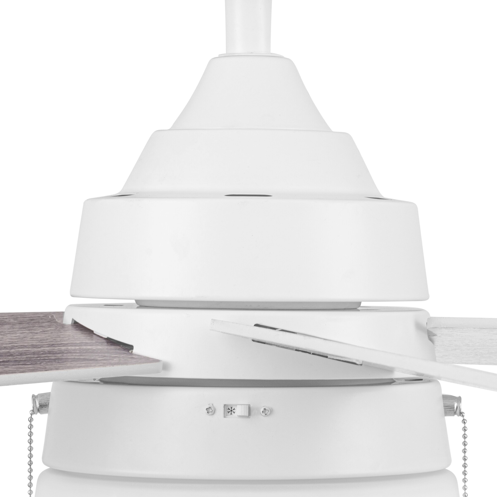 Kennerly 44-in Integrated LED Outdoor White with White/Gray Wash Blades Ceiling Fan With Light ( 5 -Blade ) - Image 16