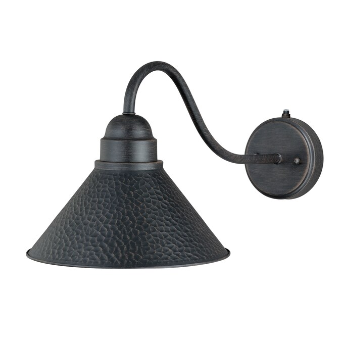 Cascadia Outland 1-Light 9.5-in H Matte Black Dark Sky Dusk to Dawn Outdoor Wall Light