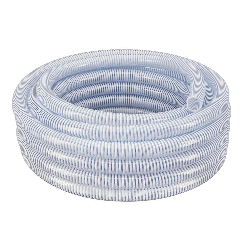 1-in ID x 50-ft Reinforced PVC Clear Suction hose