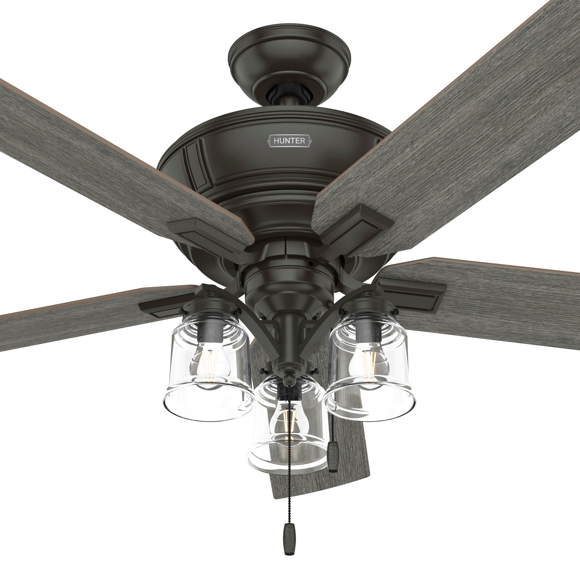 Maya 54-in Noble Bronze with Dark Gray Oak/Warm Grey Oak Blades Ceiling Fan With Light ( 5 -Blade ) - Image 14