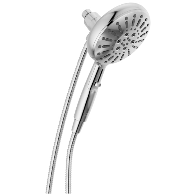 Delta SureDock Magnetic Lumicoat Chrome 6.19-in Round Handheld Shower Head 1.75-GPM (6.6-LPM)