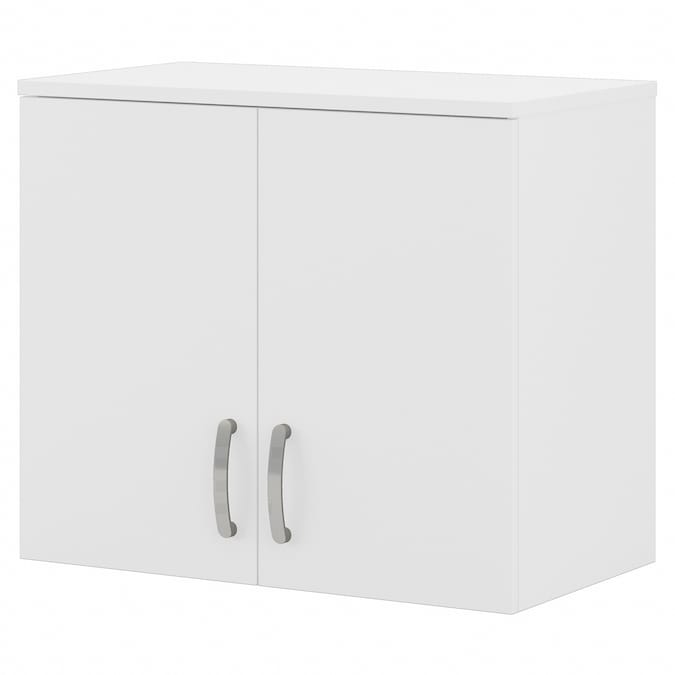 Bush Business Furniture Univeral Storage 28.3464-in W x 24.1732-in H Wood Composite White Wall-mount Utility Storage Cabinet